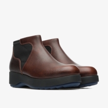 Camper Brown / Black Ankle Boots Womens - Dessa Online Ireland | PFLUG9520